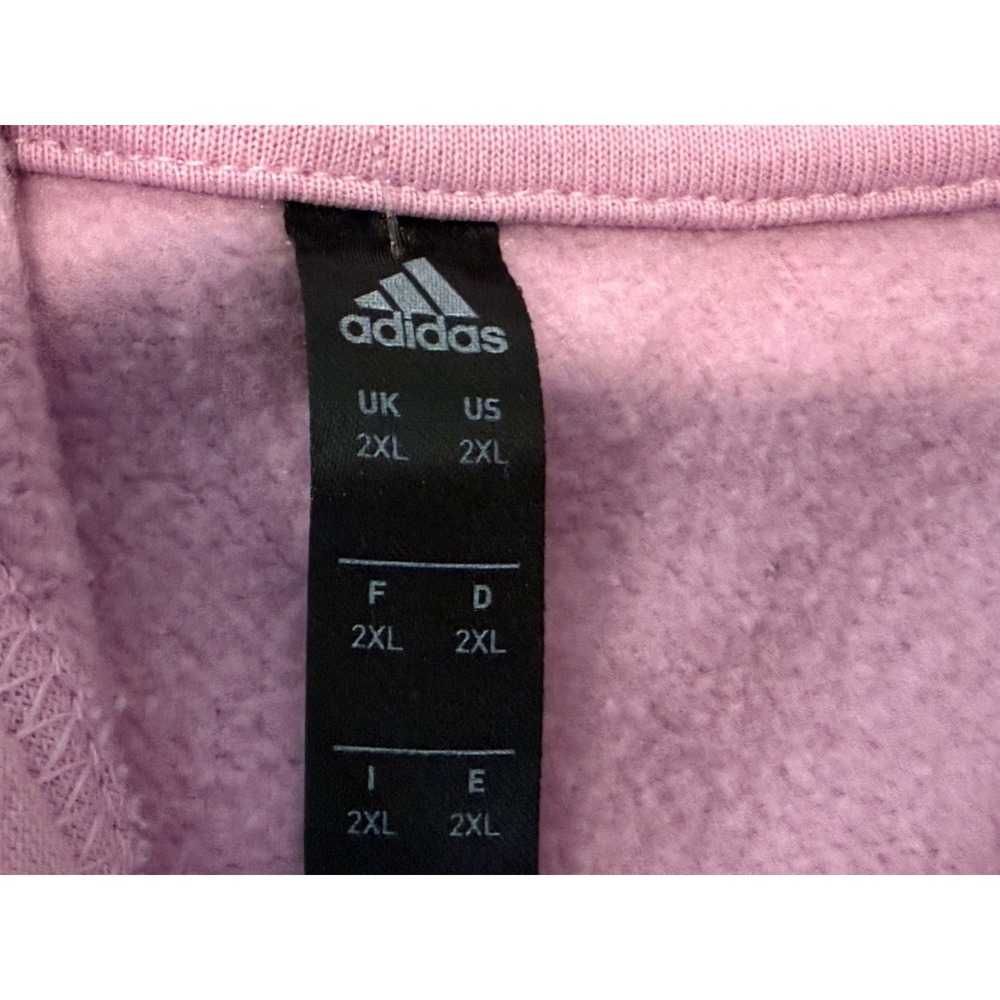Adidas Men's Sweatshirt Emoji Hoodie Smiley Face Size Small Purple Pink 2XL - Picture 7 of 14